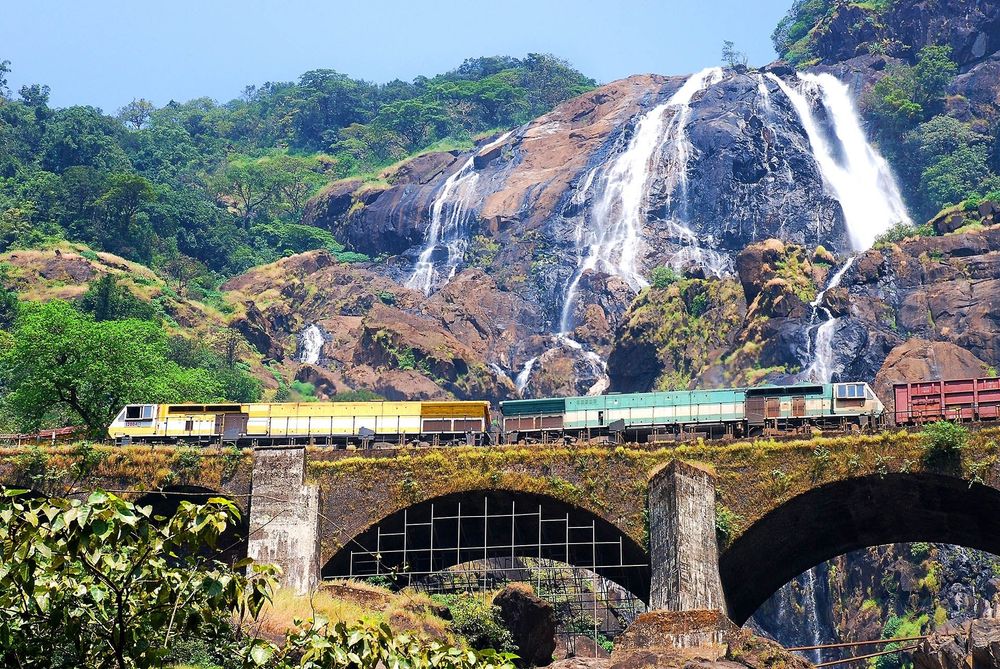 Dudhsagar waterfall in Goa, India © Shutterstock