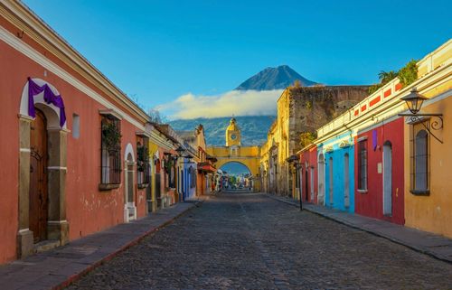 city-antigua-agua-volcano-guatemala-shutterstock_611201786