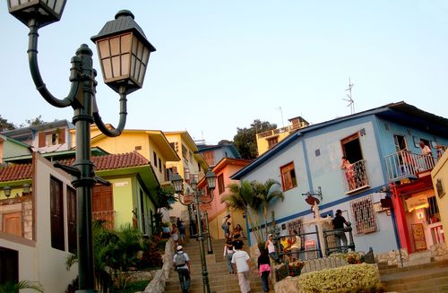 Guayaquil, Ecuador, view Cerro Santa Ana